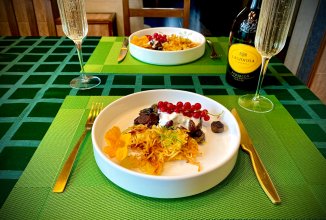 Подосиновики жареные с картошкой на утином жиру