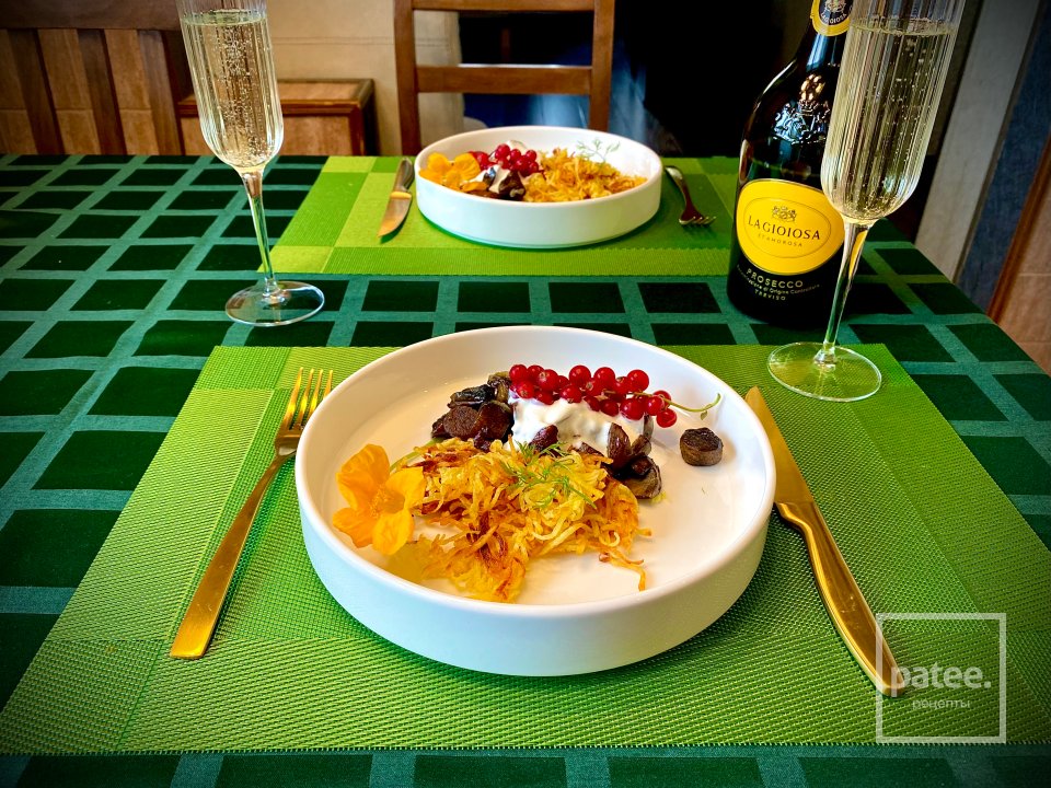 Подосиновики жареные с картошкой на утином жиру - Шаг 6