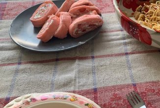 🍓 рулетик с клубникой диетический 🍓