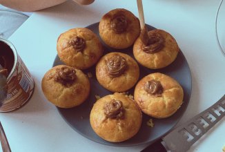 ♡ кексики с вареной сгущенкой ♡