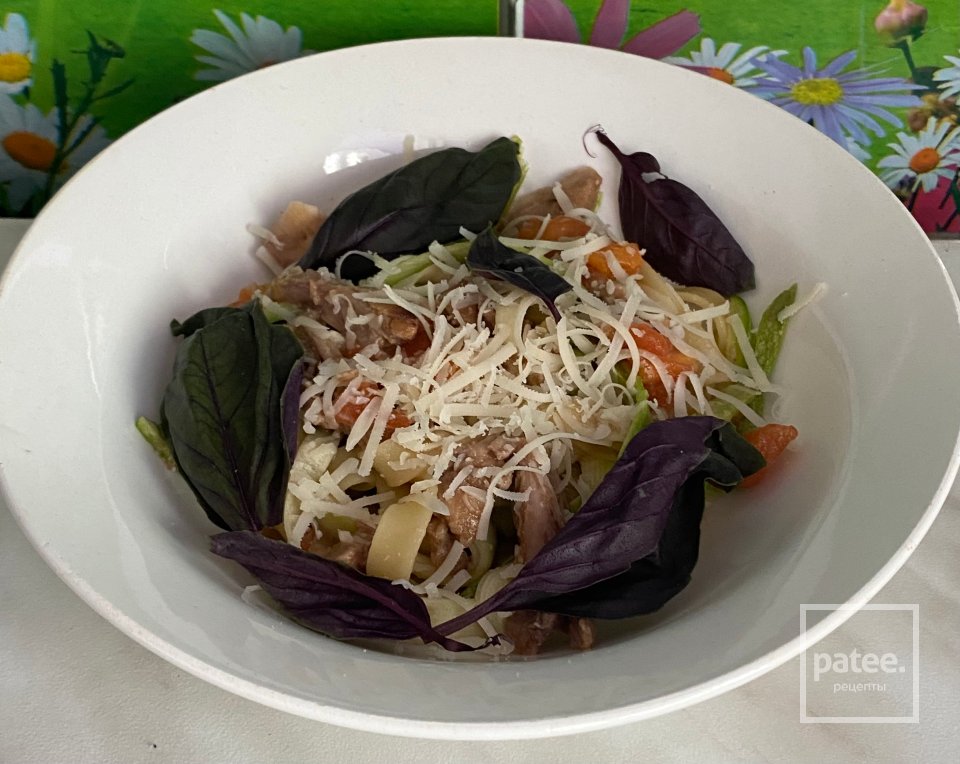 Тальятелле с цукини и кроликом - Шаг 15