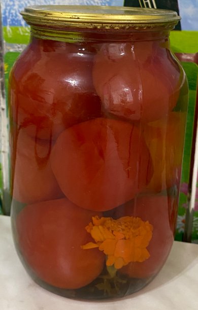 Помидоры маринованные с бархатцами (чернобривцами) - Шаг 11