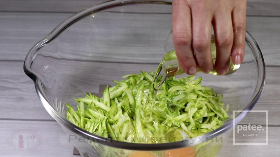 Пирог с кабачками с ветчиной и сыром - Шаг 5