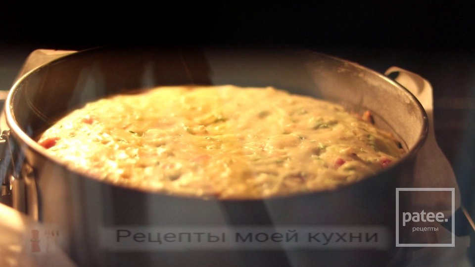 Пирог с кабачками с ветчиной и сыром - Шаг 9