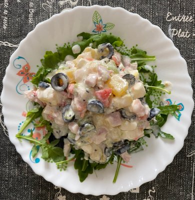 Салат с ананасом 🍍 - Шаг 7