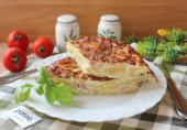 Испанская тортилья с ветчиной