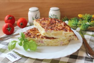 Испанская тортилья с ветчиной