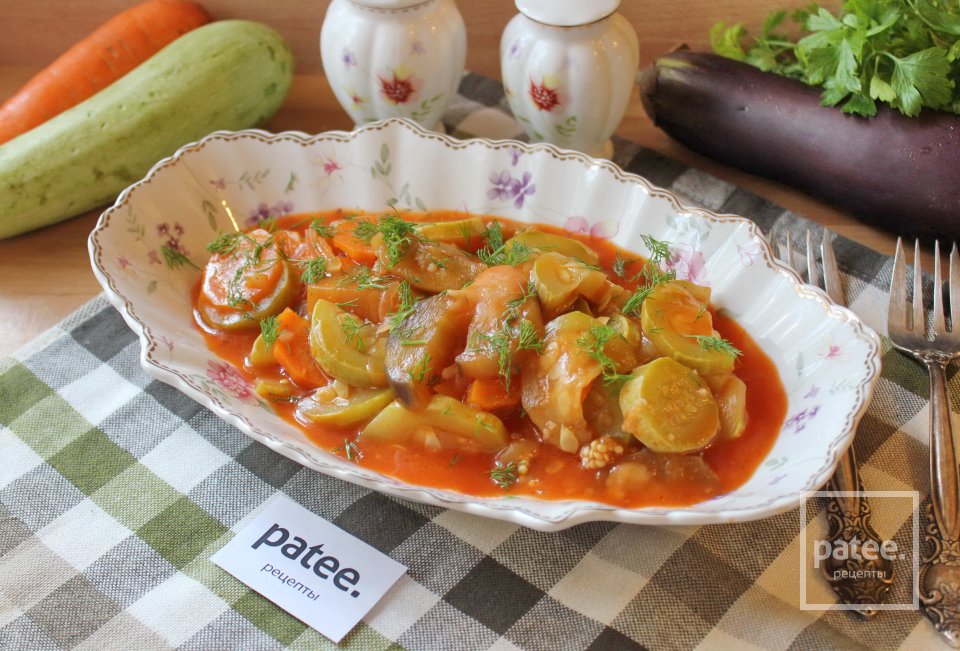 Соте из кабачка и баклажана - Шаг 12