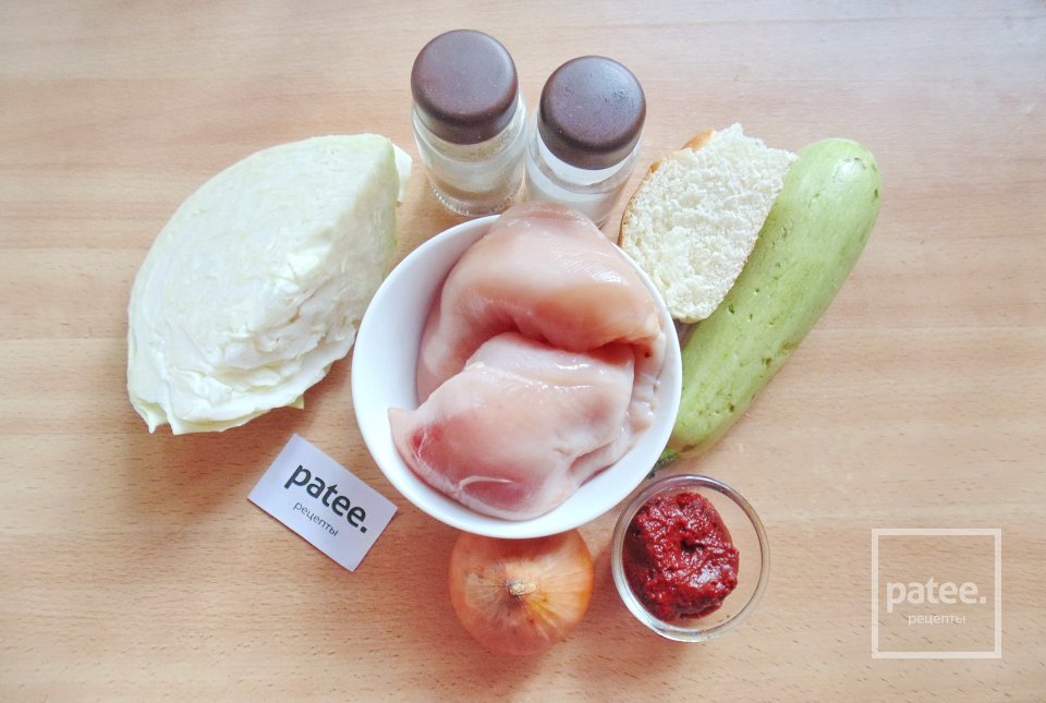 Ленивые голубцы с капустой и кабачками - Шаг 1