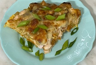 Запеканка из пасты с курицей