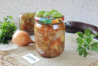 Баклажаны с луком на зиму без стерилизации