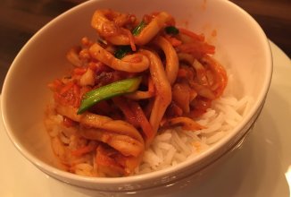 Кальмары с рисом.