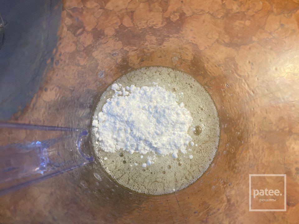 Цветки цукини с фейхоа, грецкими орехами и лаймом в сладком кляре и лимонном курде - Шаг 11