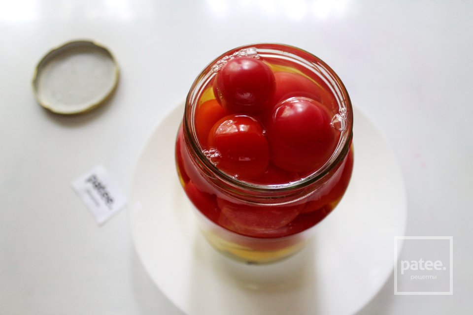 Помидоры с патиссонами, маринованные на зиму - Шаг 10