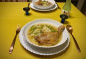 Паназитская лапша с уткой
