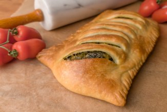 Пирог с луком – пореем.