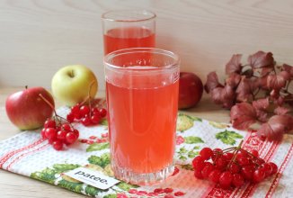 Компот из калины с яблоками