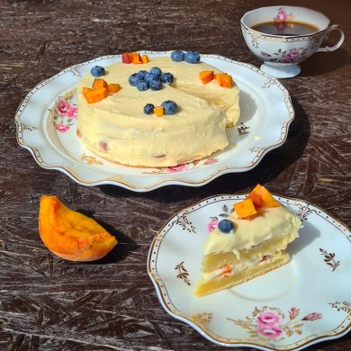 Торт с персиками - Шаг 2