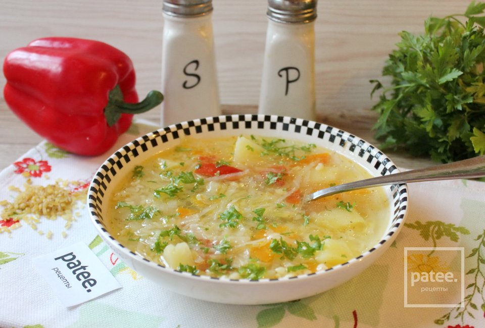 Овощной суп с булгуром - Шаг 11