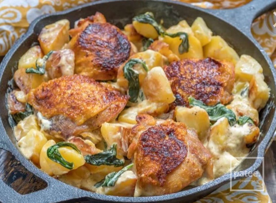 Куриные бёдра запечённые с картофелем. - Шаг 2