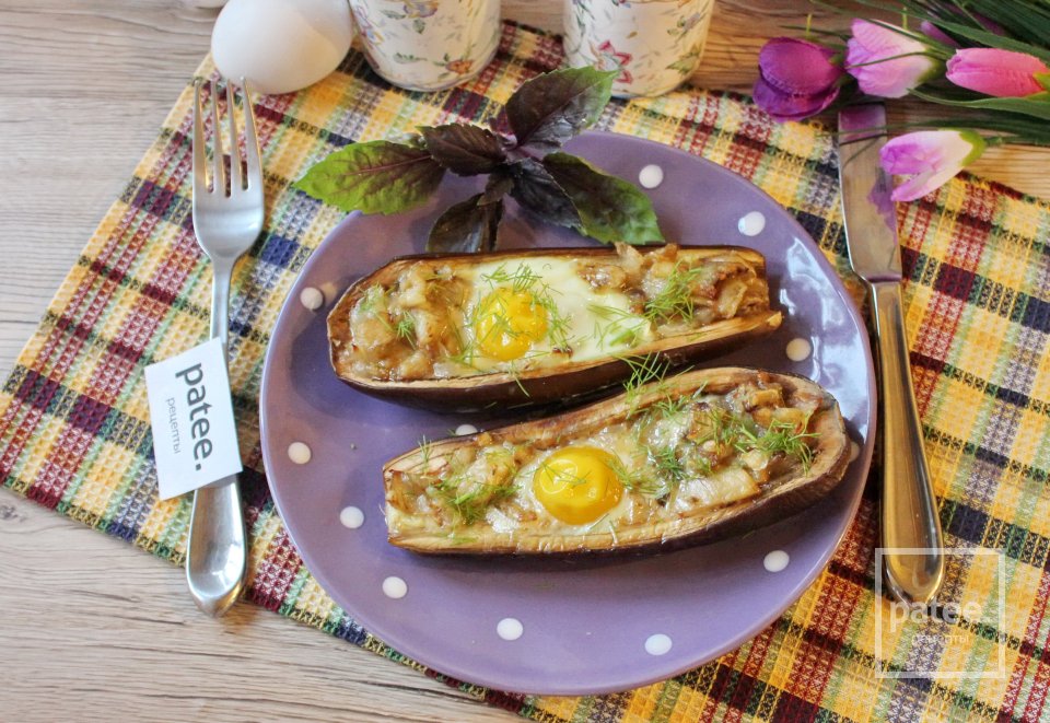 Баклажаны с яйцом и сыром в духовке - Шаг 11