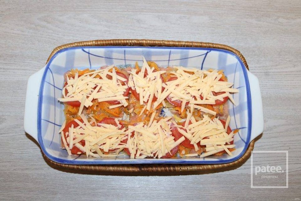 Горбуша с помидорами и сыром в духовке 🐟 - Шаг 10