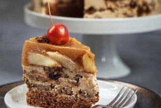 Пряный яблочный чизкейк