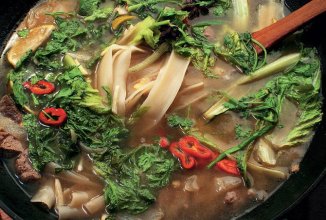 Суп с рисовой лапшой и говядиной 🍲