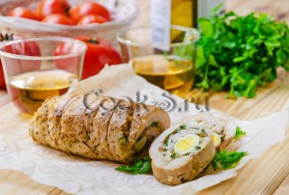 Рулетики из куриного филе с начинкой🍗