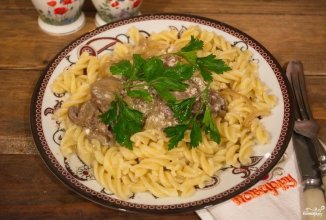 Куриная печень в сливках 🍗