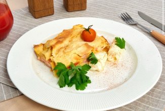 Лазанья с ветчиной🍝