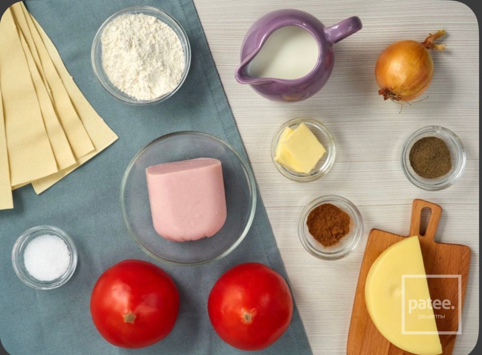 Лазанья с ветчиной🍝 - Шаг 1