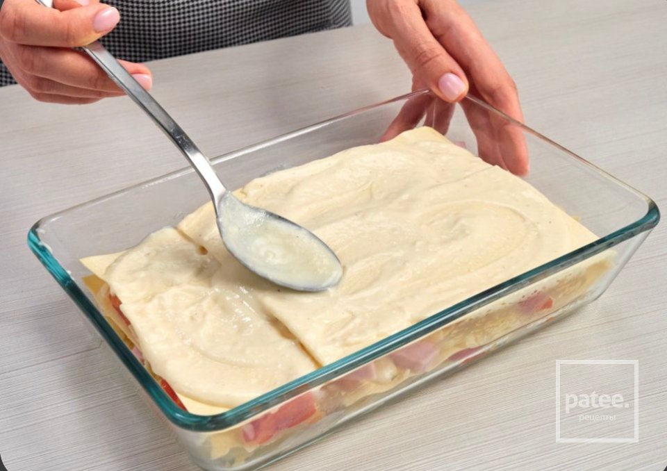 Лазанья с ветчиной🍝 - Шаг 4