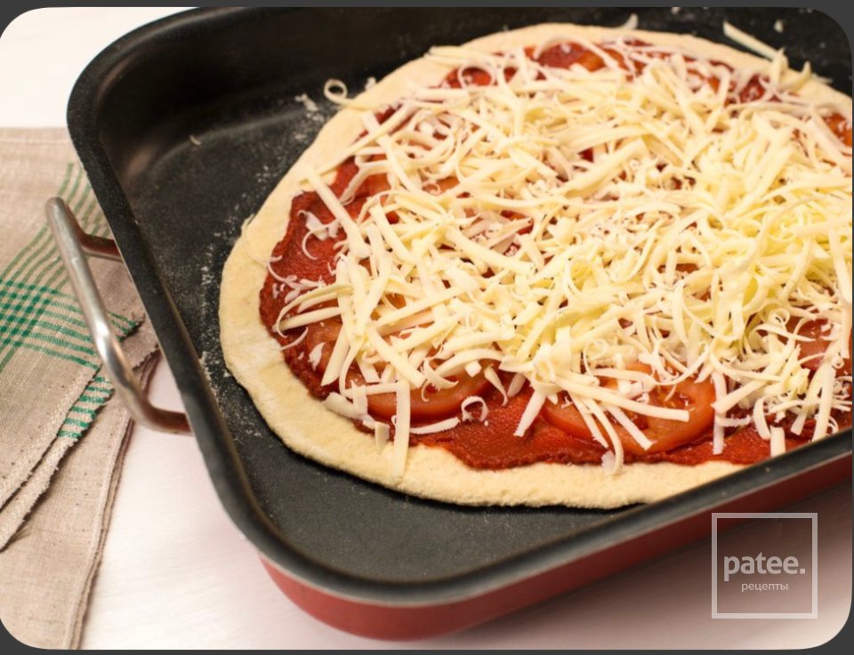 Пицца с томатами и сыром 🍕 - Шаг 4
