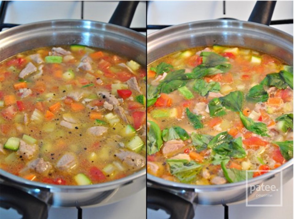 Диетический суп-гуляш, с овощами и индейкой 🍲 - Шаг 5