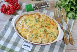 Картофель с мясным фаршем в духовке