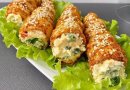 Куриные трубочки с начинкой