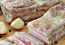 Прекрасное сало в чесночном маринаде