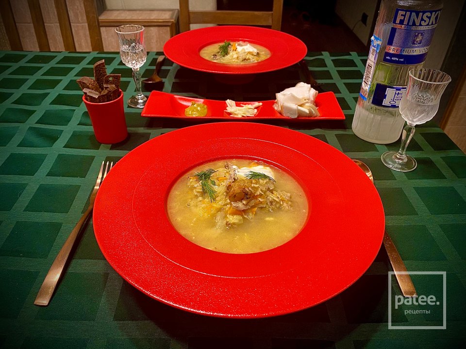 Щи из утиных крыльев с кислой капустой - Шаг 13