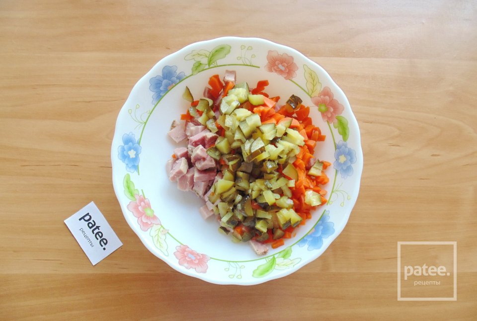 Салат с ветчиной и кукурузой - Шаг 4