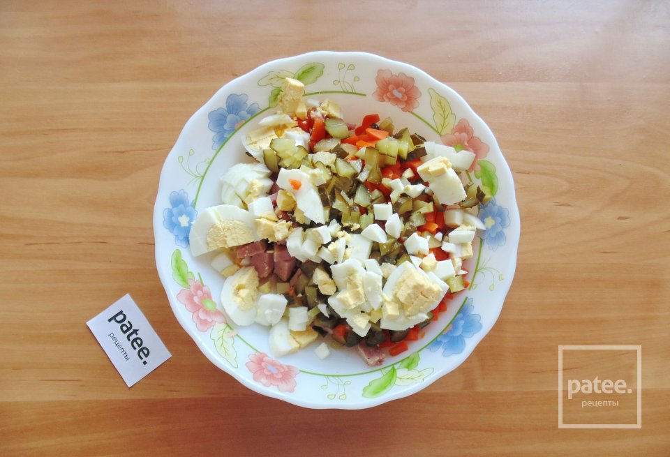 Салат с ветчиной и кукурузой - Шаг 5