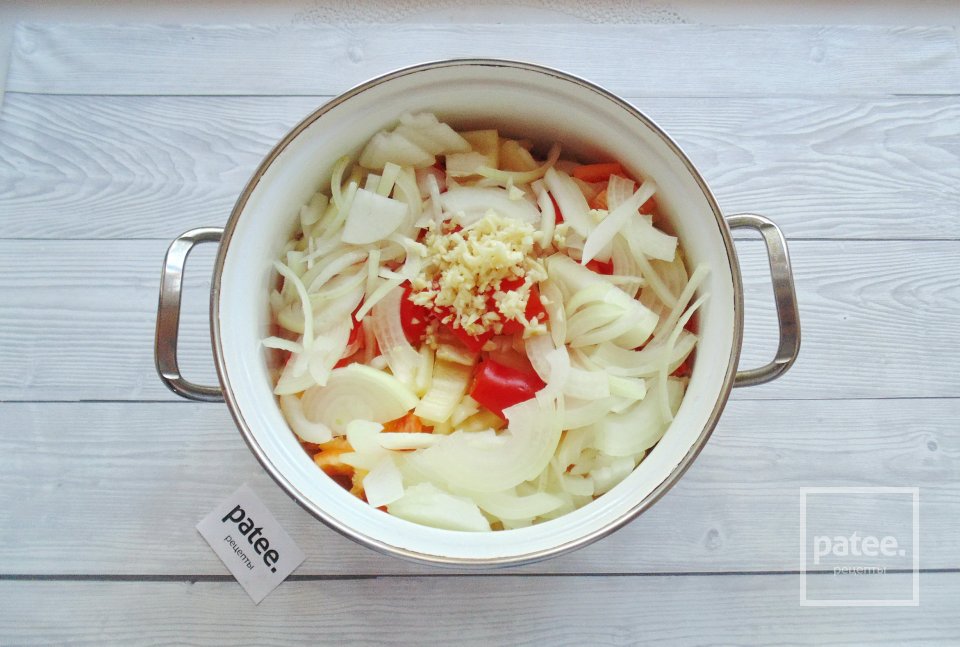 Лечо с кабачком и луком на зиму - Шаг 5