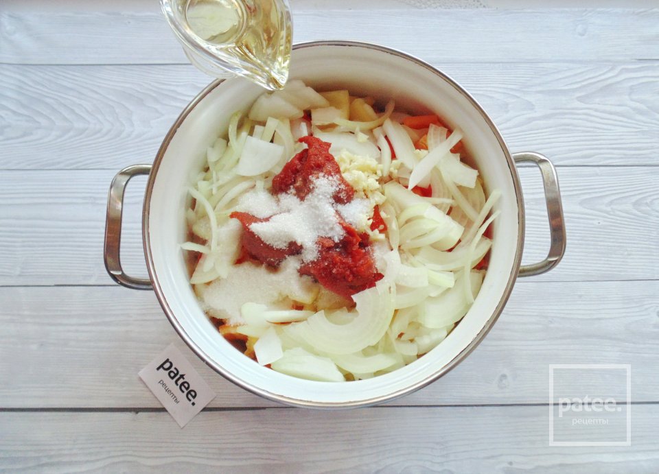 Лечо с кабачком и луком на зиму - Шаг 8