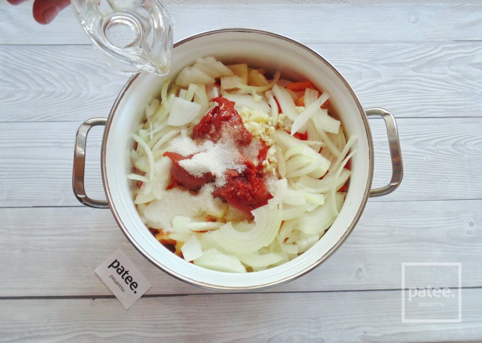 Лечо с кабачком и луком на зиму - Шаг 9