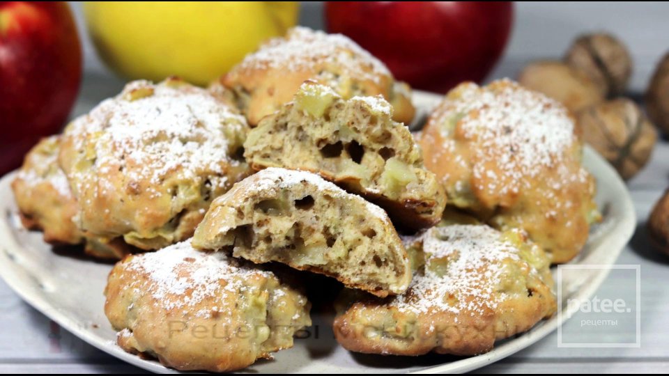 Нежное печенье из яблок с орехами - Шаг 11