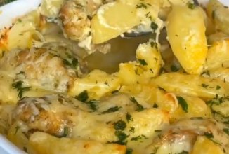 Сливочна курочка с картофелем
