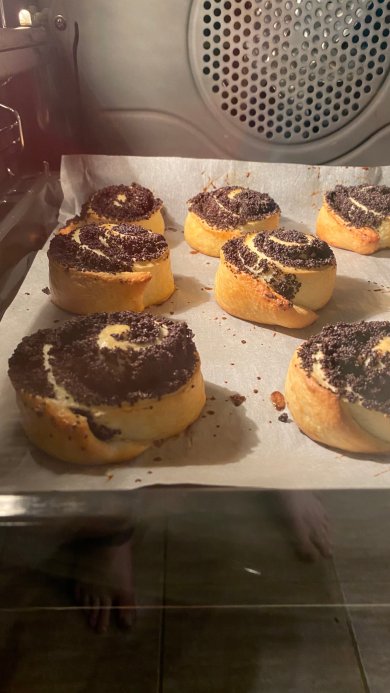 Улитки с маком в шоколадной глазури - Шаг 5