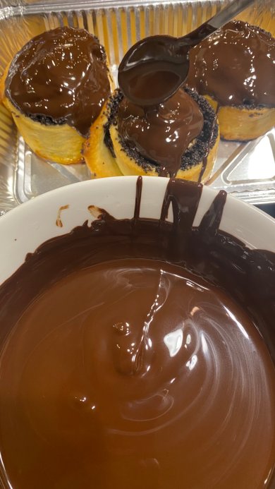 Улитки с маком в шоколадной глазури - Шаг 7