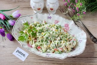 Крабовый салат с капустой