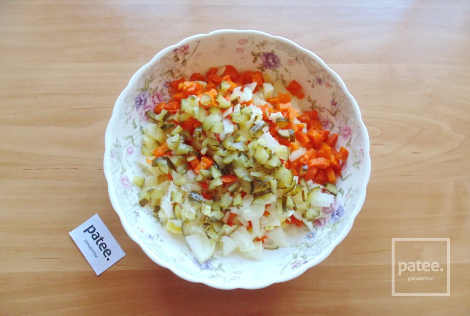 Винегрет с яблоком - Шаг 5